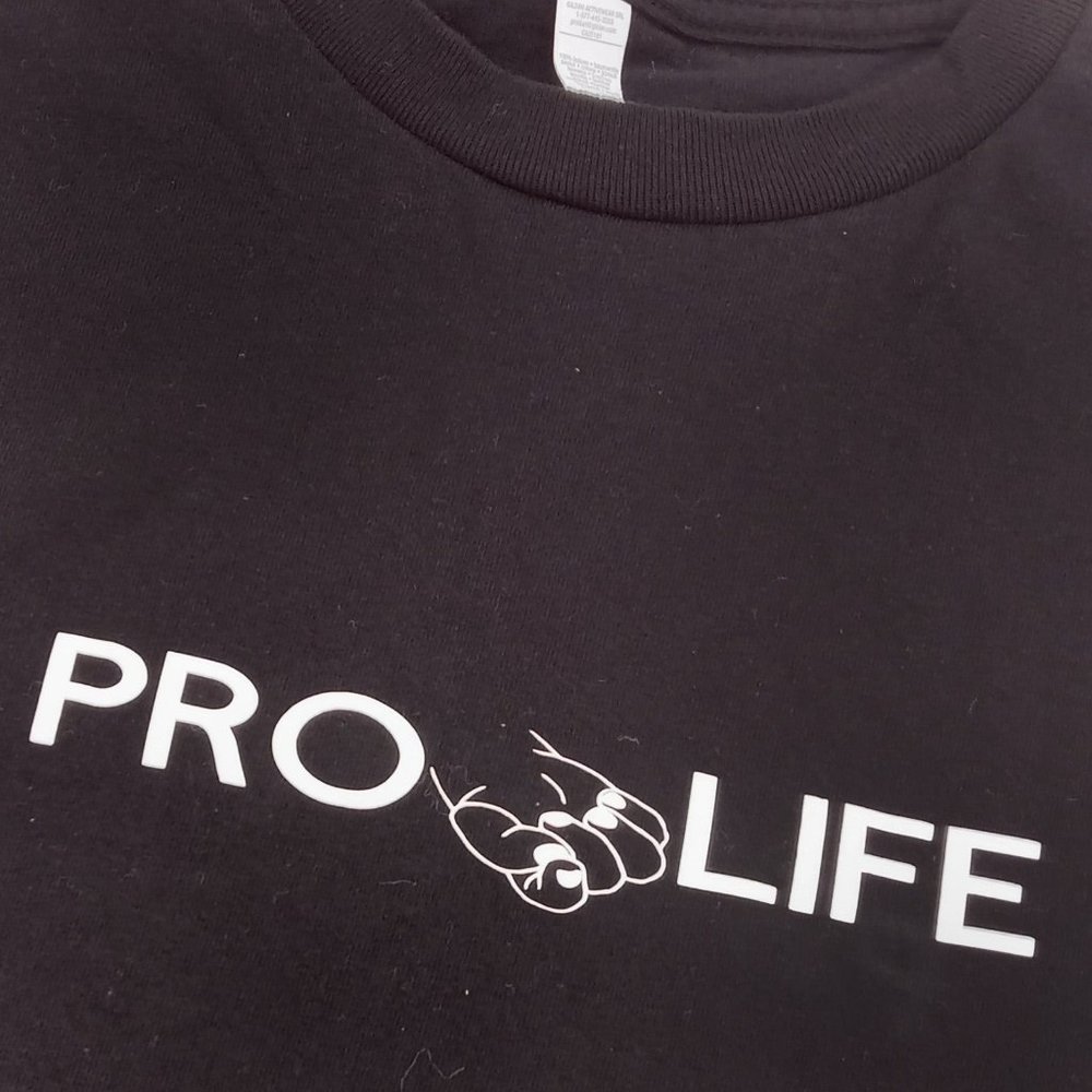 BLM Baby Lives Matter Pro Life T-shirt size XL graphic tee shirt men's unisex
